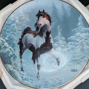 Unbridled Spirit Plate Collection Winter Renegade by Chuck DeHaan w/COA